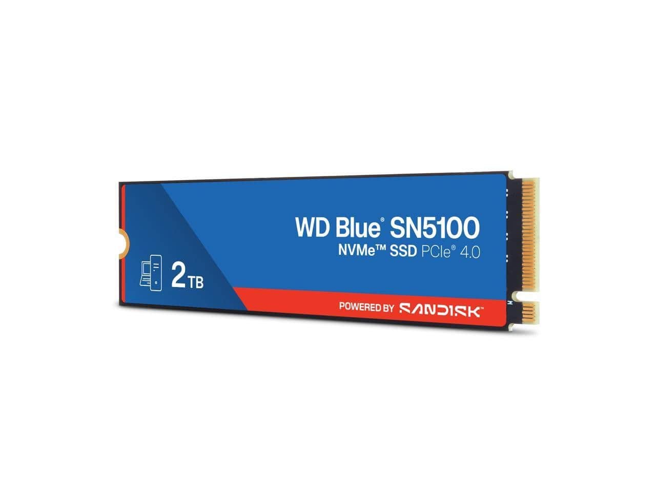 Sandisk WD_BLACK SN7100 NVMe 2TB BLK M.2 2280, PCIe Gen4 / 7250 MB/s read, 6900 MB/s write / 1400K IOPS write, 1000K IOPS read / (WDS200T4X1E-00CJA0) thumbnail