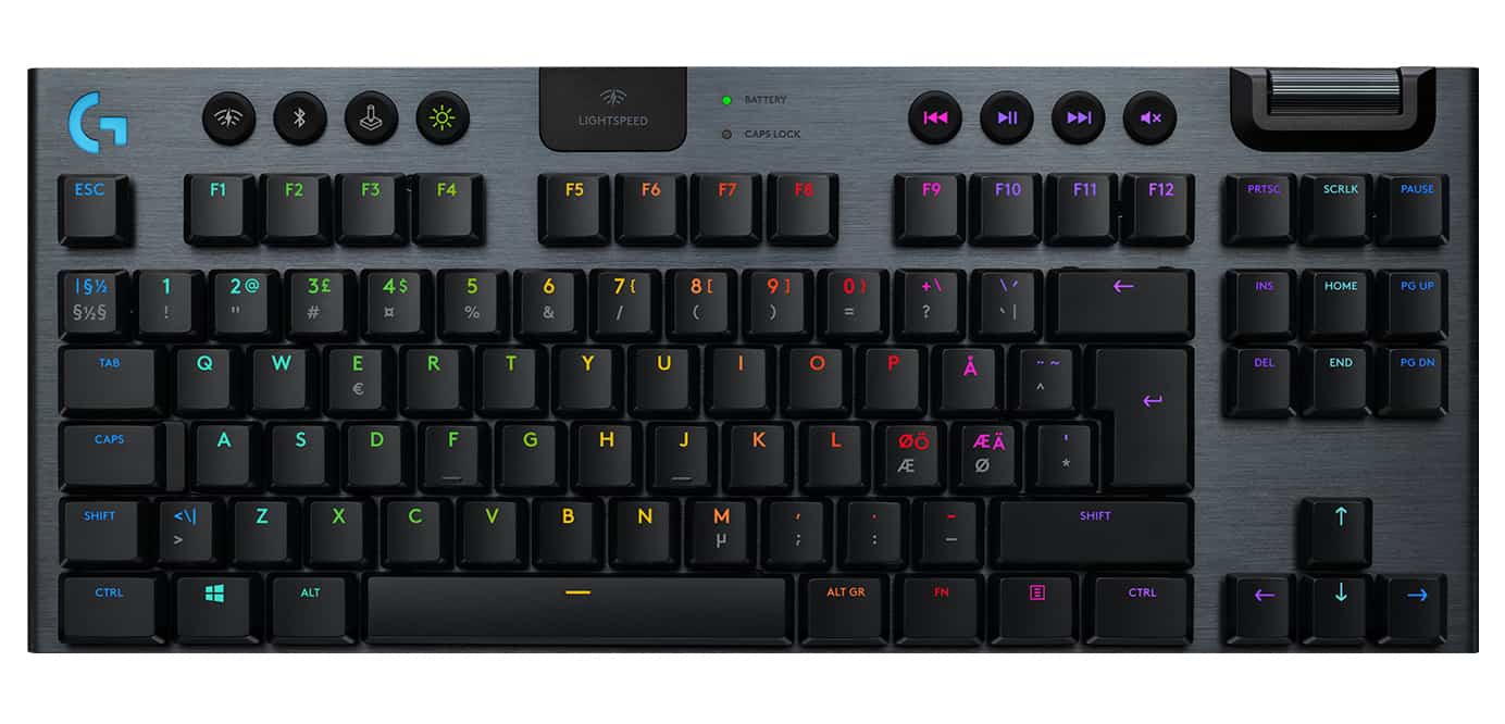 Logitech G G915 Tkl toetsenbord RF-draadloos + Bluetooth QWERTY Engels Koolstof (920-009501) thumbnail