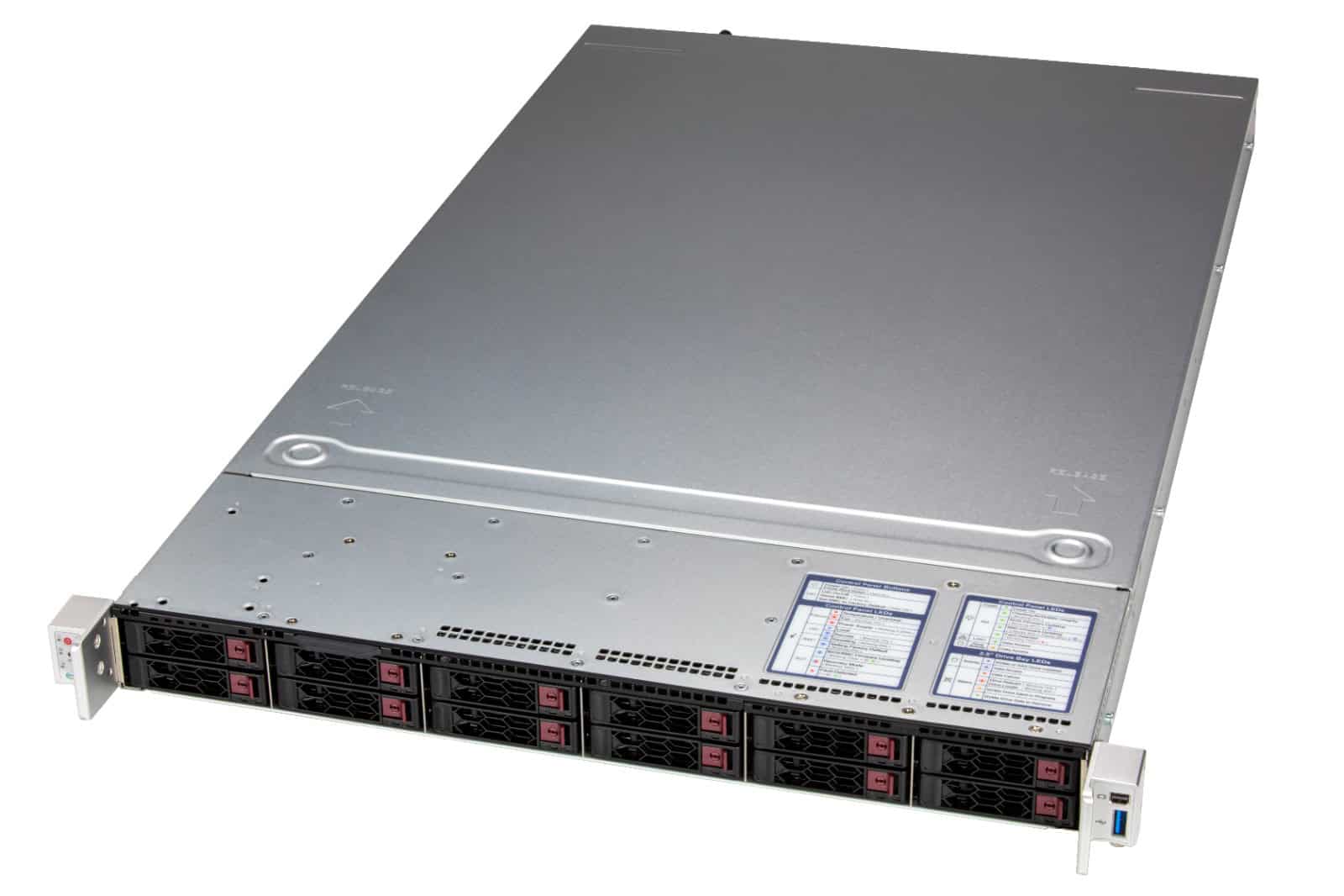 Super Micro Supermicro 1U X14DBHM LGA-4710 12x2.5 SAS/SATA/NVMe 2x1000W (SYS-122C-TN) thumbnail