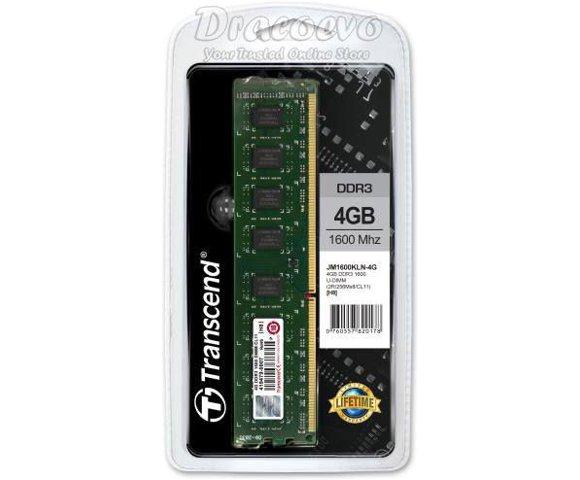 TRANSCEND 4GB JetRam DDR3 1600Mhz (JM1600KLN-4G) thumbnail