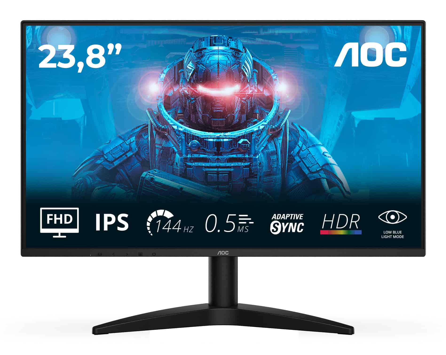 AOC 24B36X computer monitor 60,5 cm (23.8) 1920 x 1080 Pixels Full HD LED Zwart (24B36X) thumbnail