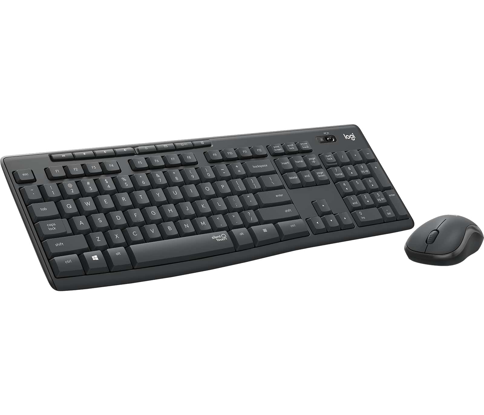 Logitech MK295 Silent Wireless Combo toetsenbord Inclusief muis USB QWERTY US International Grafiet (920-009800) thumbnail