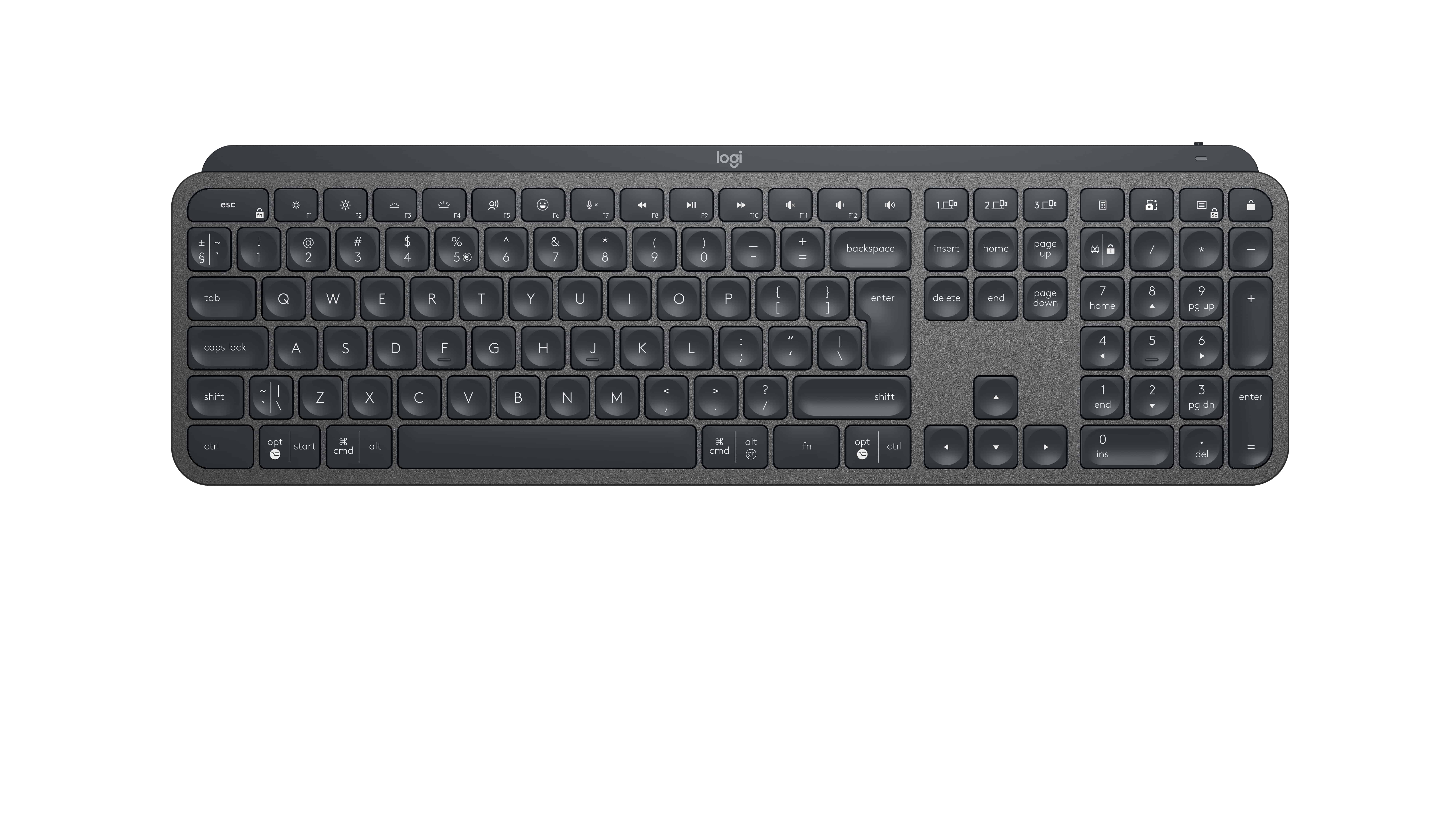 Logitech Mx Keys For Business toetsenbord Bluetooth Scandinavisch Grafiet (920-010249) thumbnail