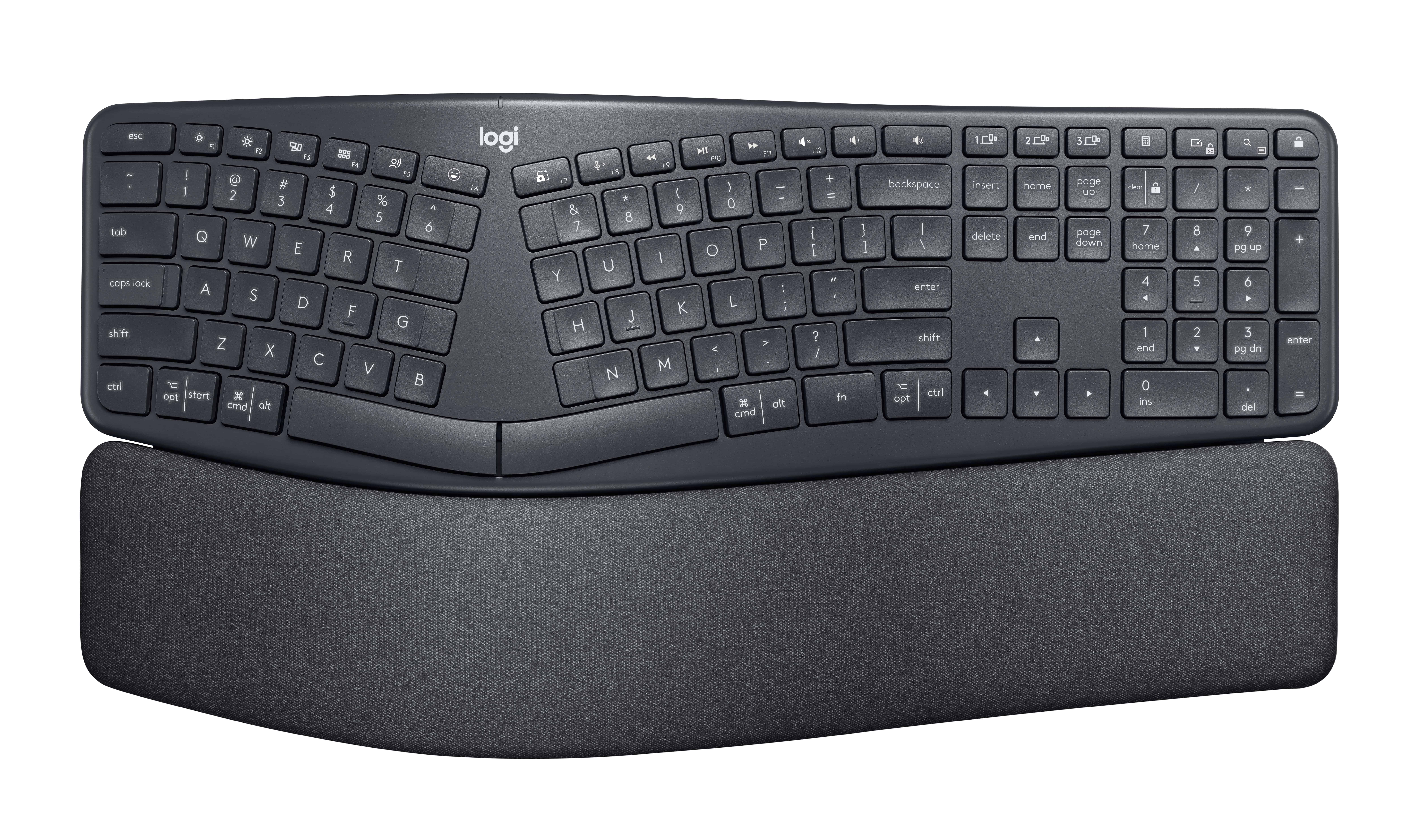 Logitech K860 for Business toetsenbord Bluetooth Scandinavisch Grafiet (920-010348) thumbnail