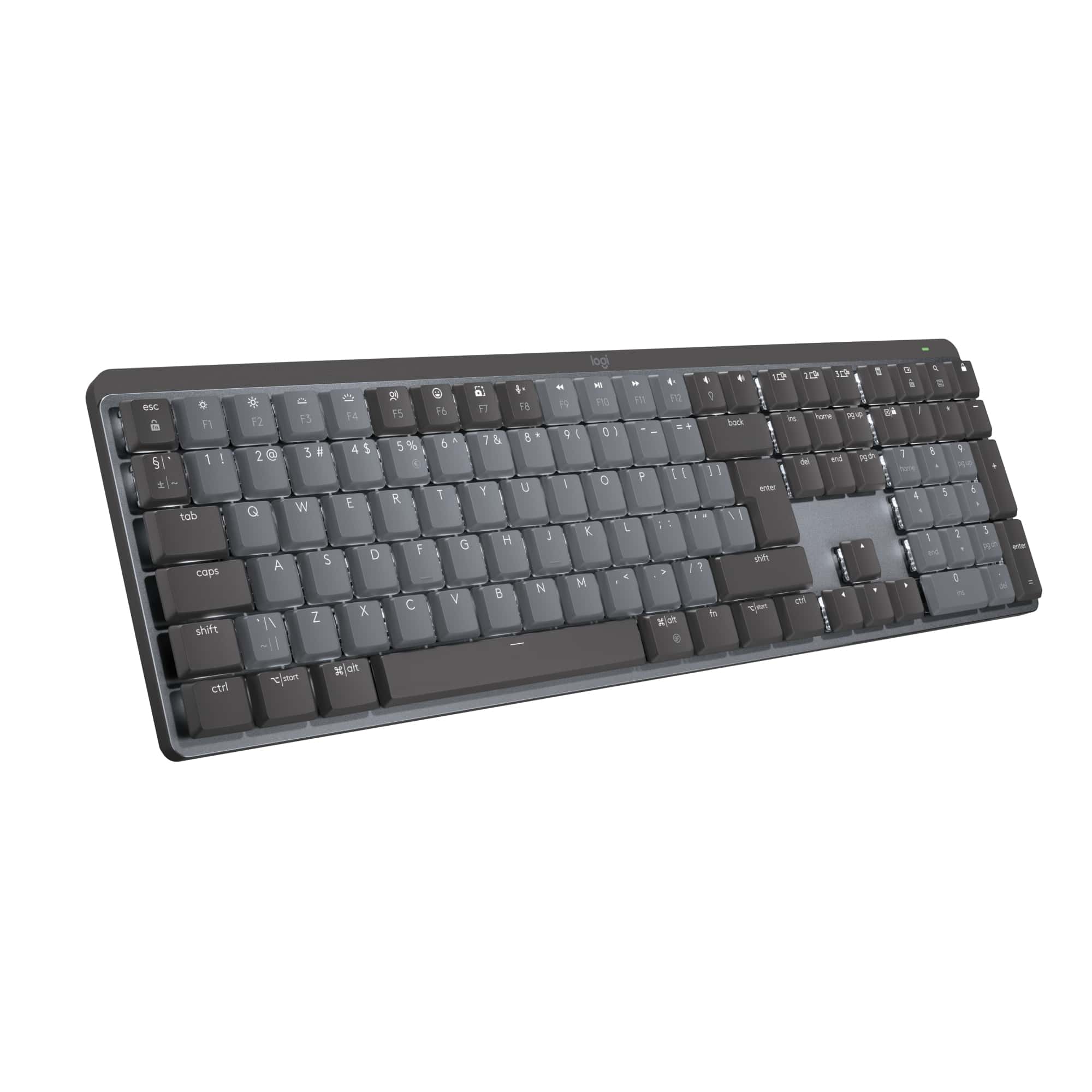 Logitech MX Mechanical toetsenbord RF-draadloos + Bluetooth QWERTY US International Grafiet, Grijs (920-010757) thumbnail