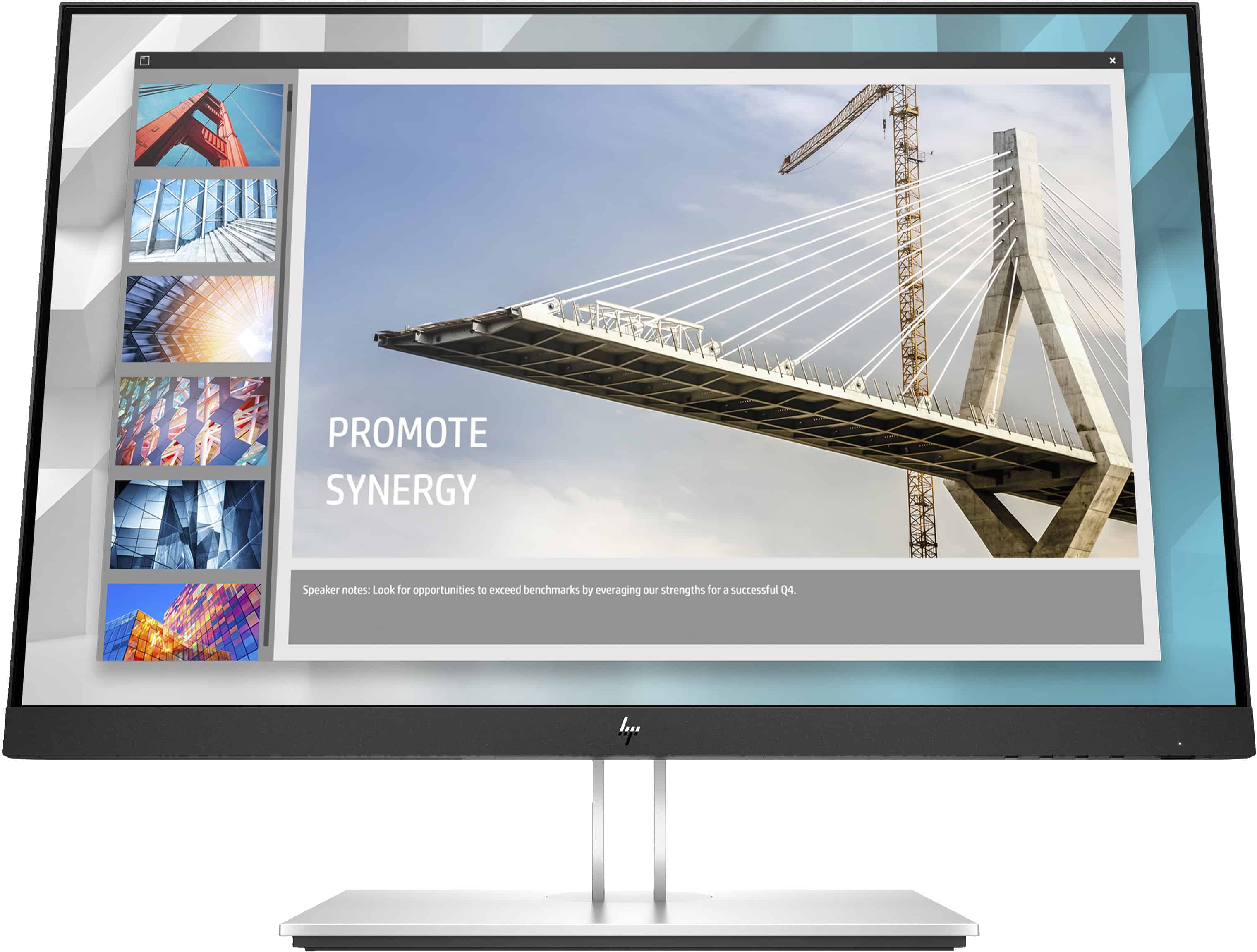 HP E-Series E24i G4 WUXGA Monitor computer monitor 61 cm (24) 1920 x 1200 Pixels Zwart (9VJ40AT) thumbnail