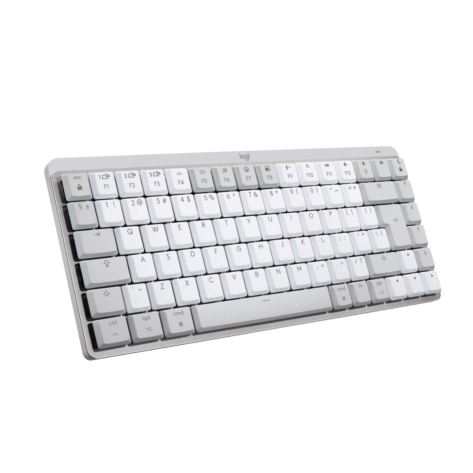 Logitech MX Mini Mechanical for Mac toetsenbord Bluetooth QWERTY US International Grijs, Wit (920-010799) thumbnail