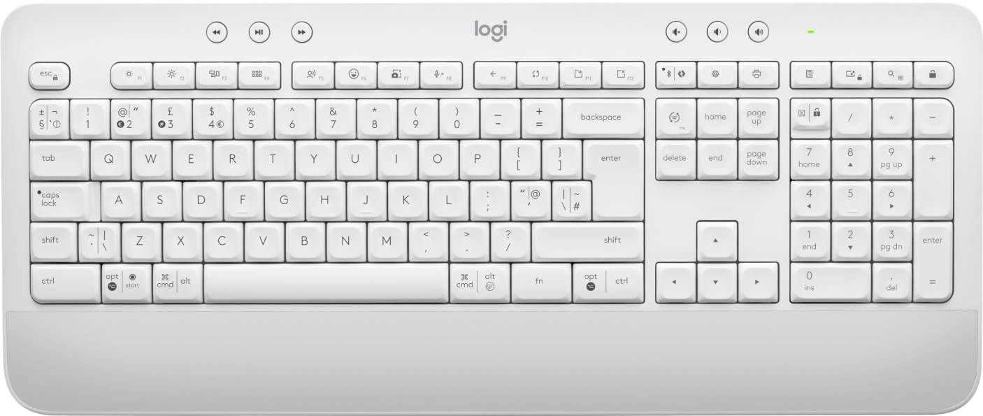 Logitech Signature K650 toetsenbord Bluetooth QWERTY UK International Wit (920-010972) thumbnail