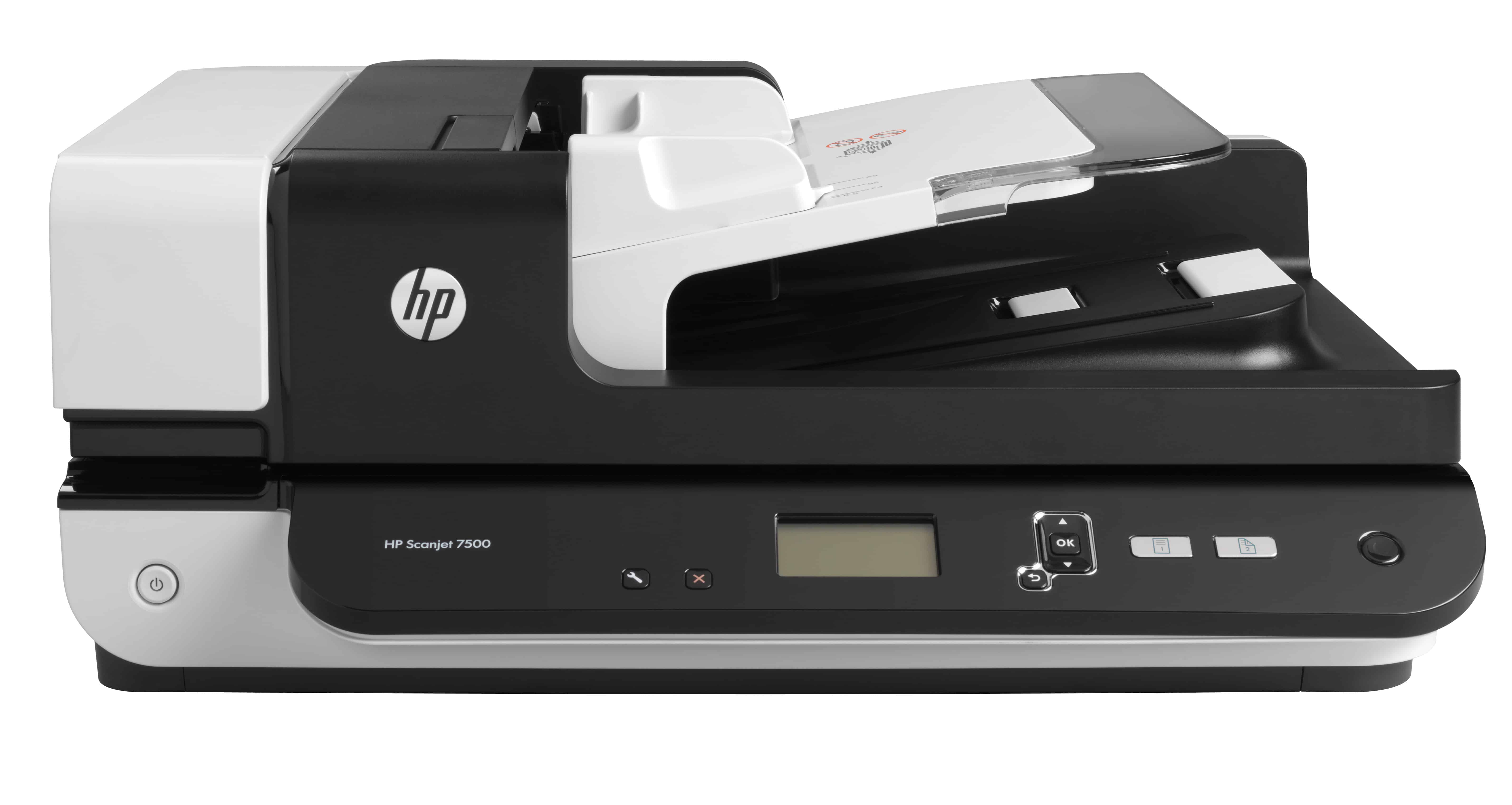 HP Scanjet Enterprise 7500 Flatbed-/ADF-scanner 600 x 600 DPI A4 Zwart, Grijs (L2725A) thumbnail
