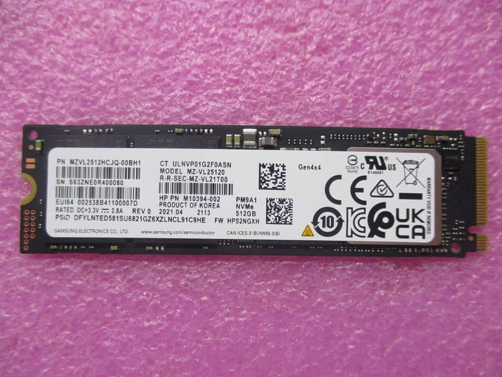 HP SKO-SSD 512GB 2280 PCIe-4x4 NVMe TLC (M17436-005) thumbnail