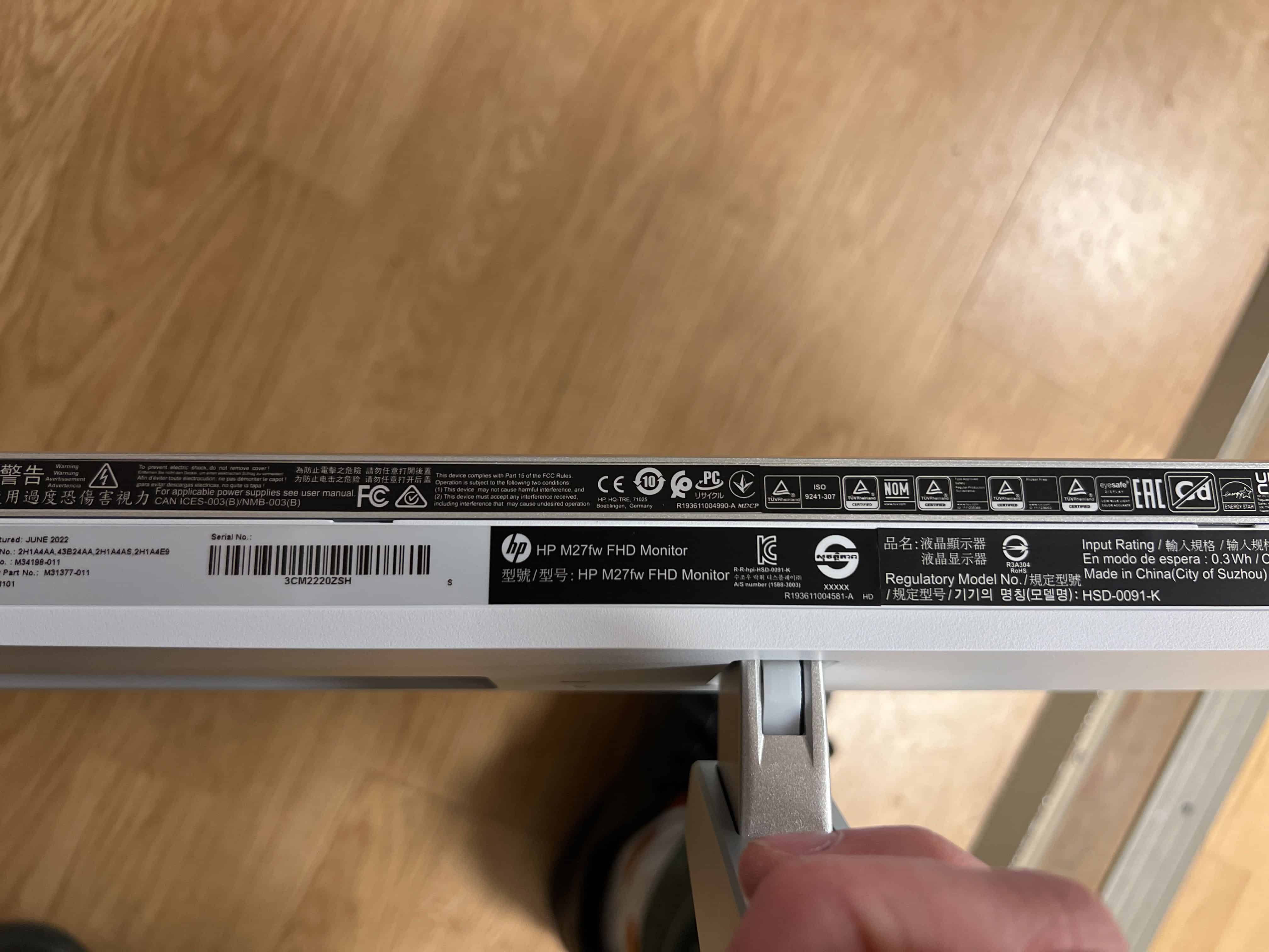 HP SPS-MON,M27FW FHD MONITOR-LEHUI (M34198-011) thumbnail