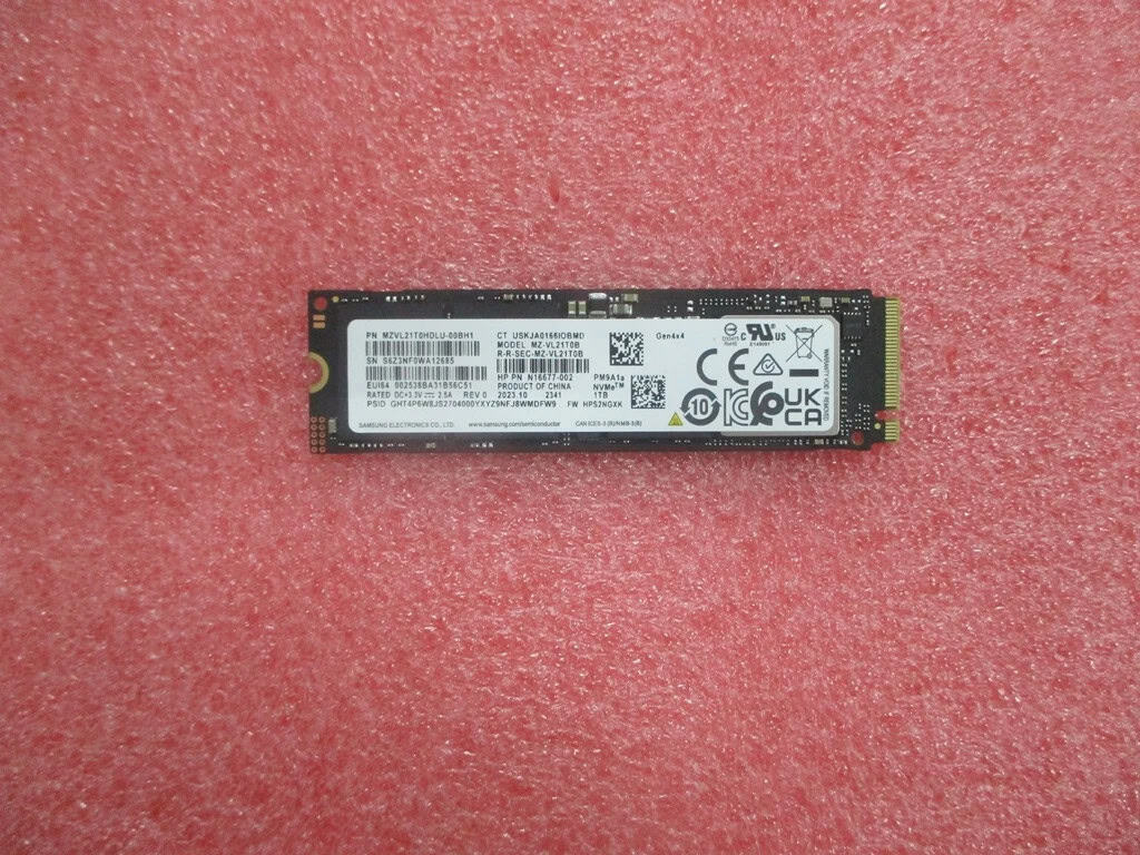 HP SPS-SSD 1TB 2280 PCIE-4X4 NVME TLC SNWFK (P33768-001) thumbnail