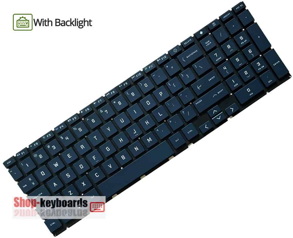 HP SPS-KEYBOARD BL SR UK (P34777-031) thumbnail
