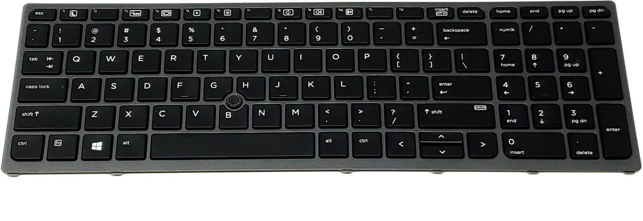 HP SPS-KEYBOARD ALU CP BL INTL (P37183-B31) thumbnail