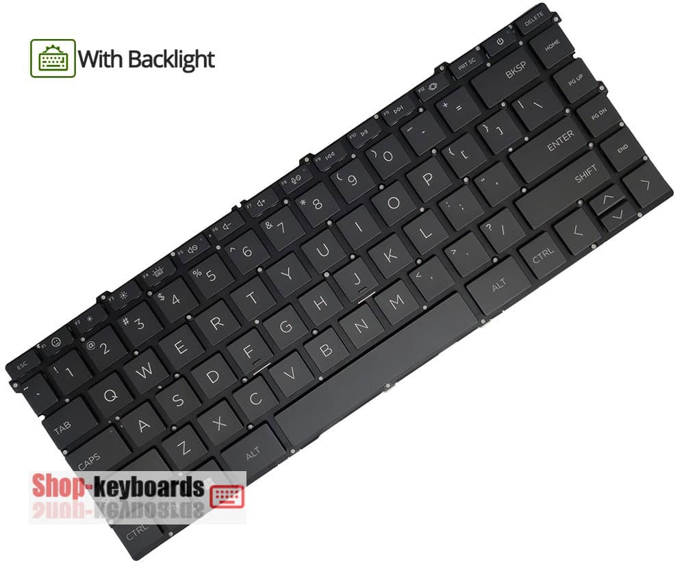 HP SPS-KEYBOARD BL SR PVCY GR (P39083-041) thumbnail