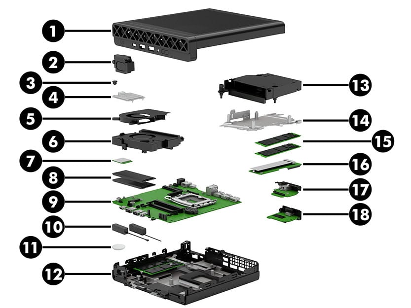 HP SPS-MB ARL-S Q870 PG DM25 WIN (P39195-601) thumbnail