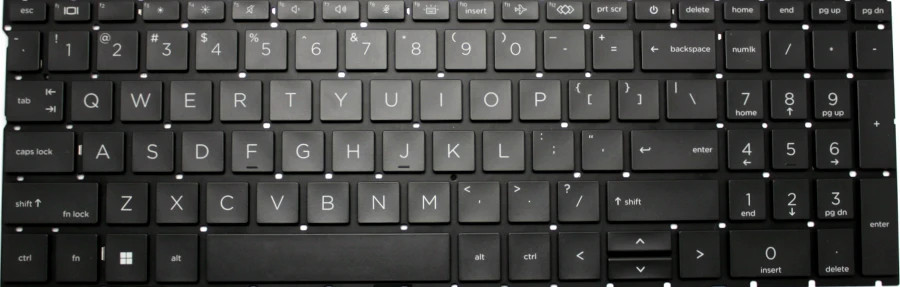 HP SPS-KEYBOARD BL PVCY INTL (P40433-B31) thumbnail