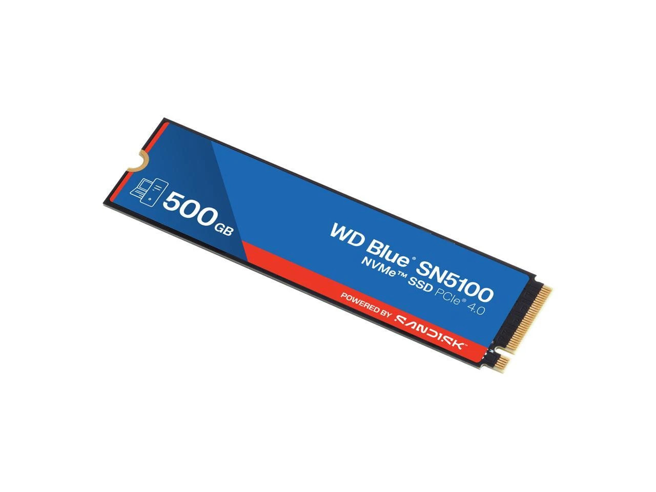 SanDisk WD Blue SN5100 500GB NVMe SSD PCIe (WDS500G5B0E-00CPE0) thumbnail