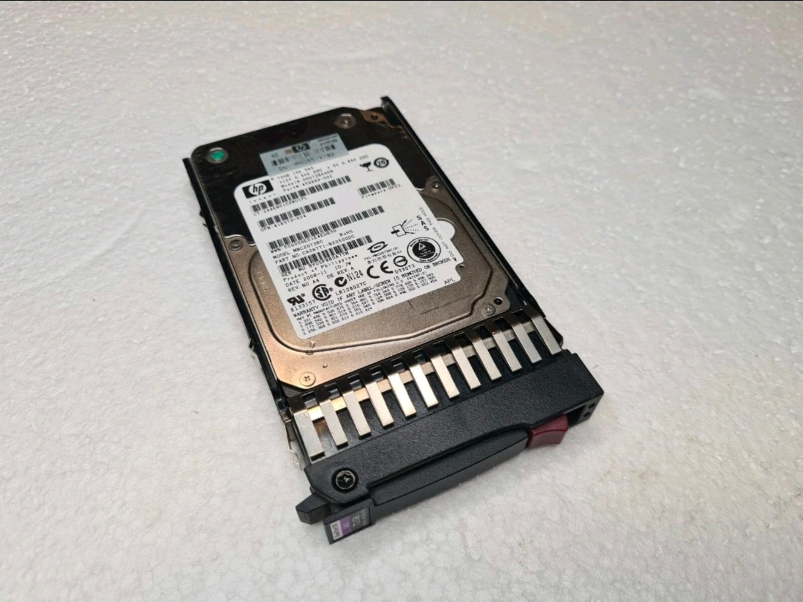 HP Harddisk  72GB 3G-SAS Hot Plug  15k rpm 2.5 SFF (459889-002) thumbnail