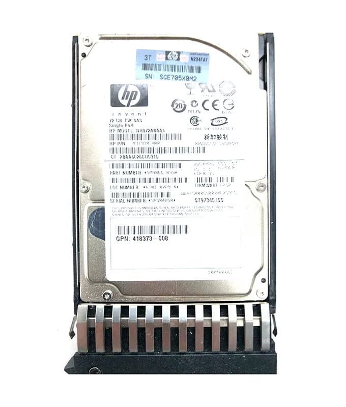 HP Harddisk  72GB 3G-SAS Hot Plug  15k rpm 2.5 SFF (DH072ABAA6) thumbnail