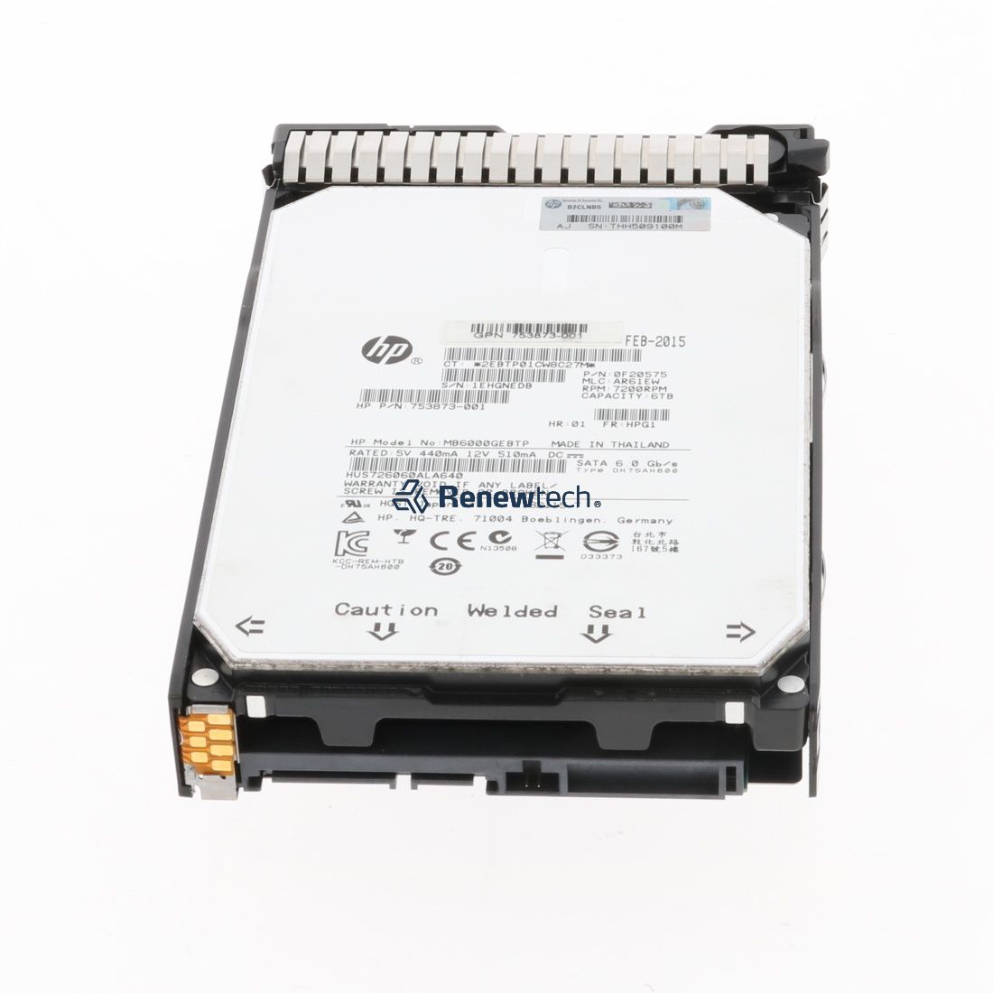 HP Hewlett Packard Enterprise 6TB 6G SATA 7.2K rpm LFF (3.5-inch) SC Midline 1yr Warranty Hard Drive 3.5 6000 GB Serial ATA (753874-B21) thumbnail