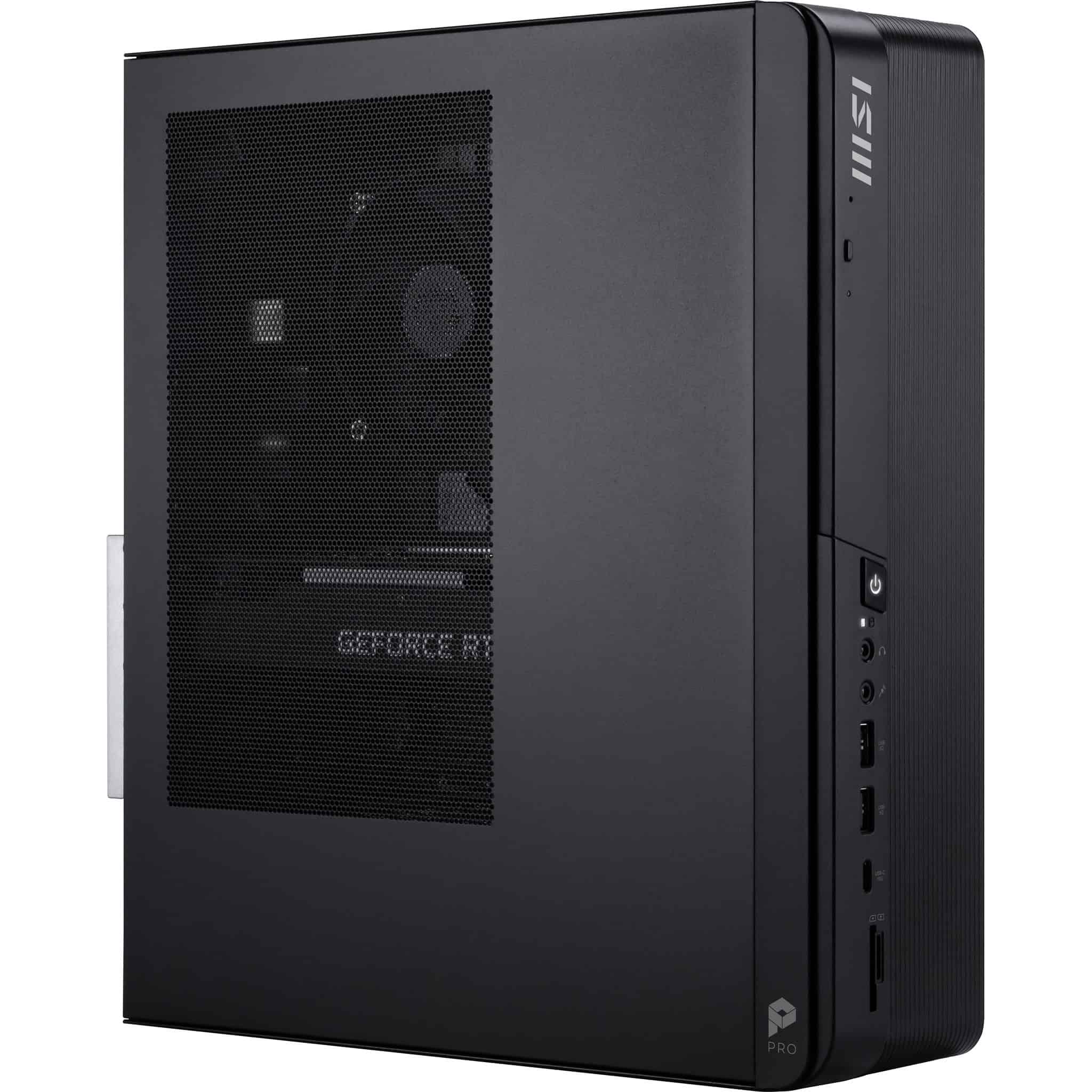 MSI PRO DP80 A14TAG-005EU PC's/werkstation Intel® Core™ i5 i5-14400 16 GB DDR5-SDRAM 512 GB SSD NVIDIA GeForce RTX 3050 Windows 11 Home Desktop Zwart (PRO DP80 A14G-004EU) thumbnail