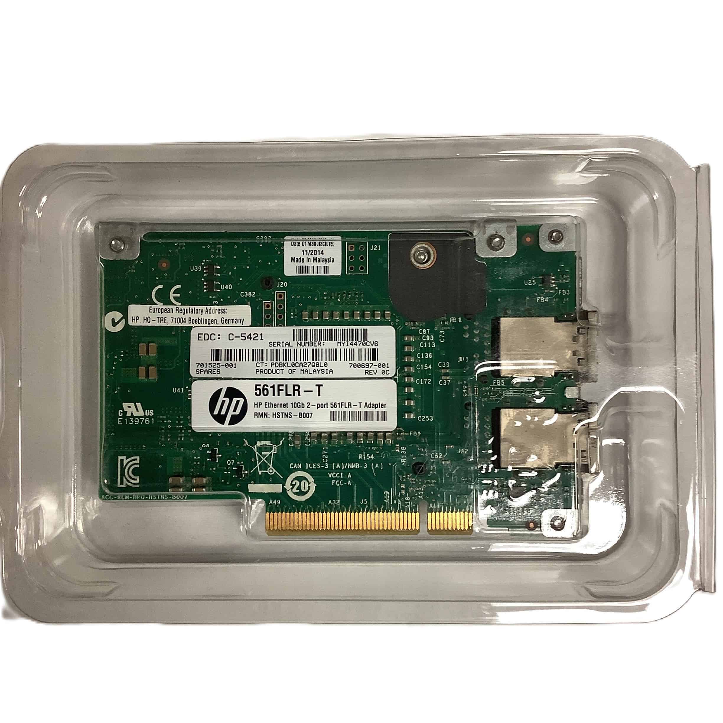 HP ETHERNET 10GB DUAL-PORT 561FLR-T ADAPTER (700699-B21) thumbnail