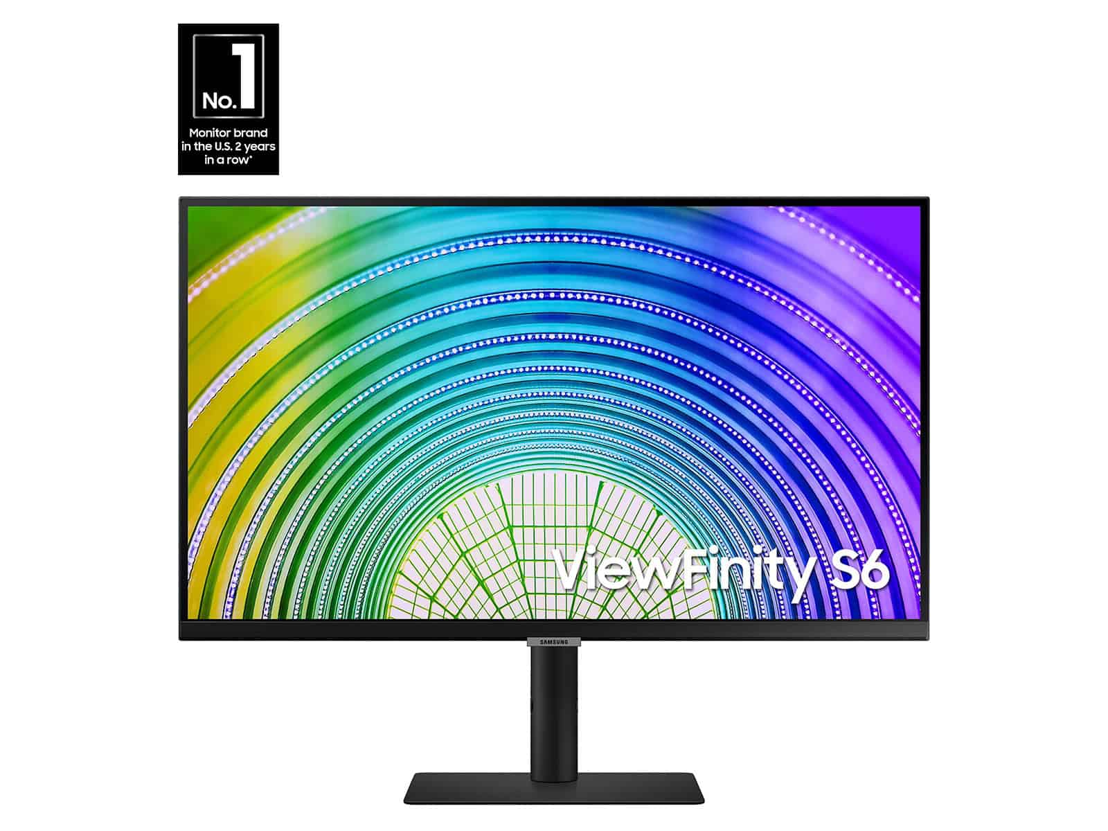 Samsung S27A600UUU - 27  QHD IPS LED Monitor with DisplayPort  HDMI  3x USB-A   USB-C  RJ-45 (ethernet) - EAN: 8806090952630 (LS27A600UUUXXU-D/B.GRADE.A) thumbnail