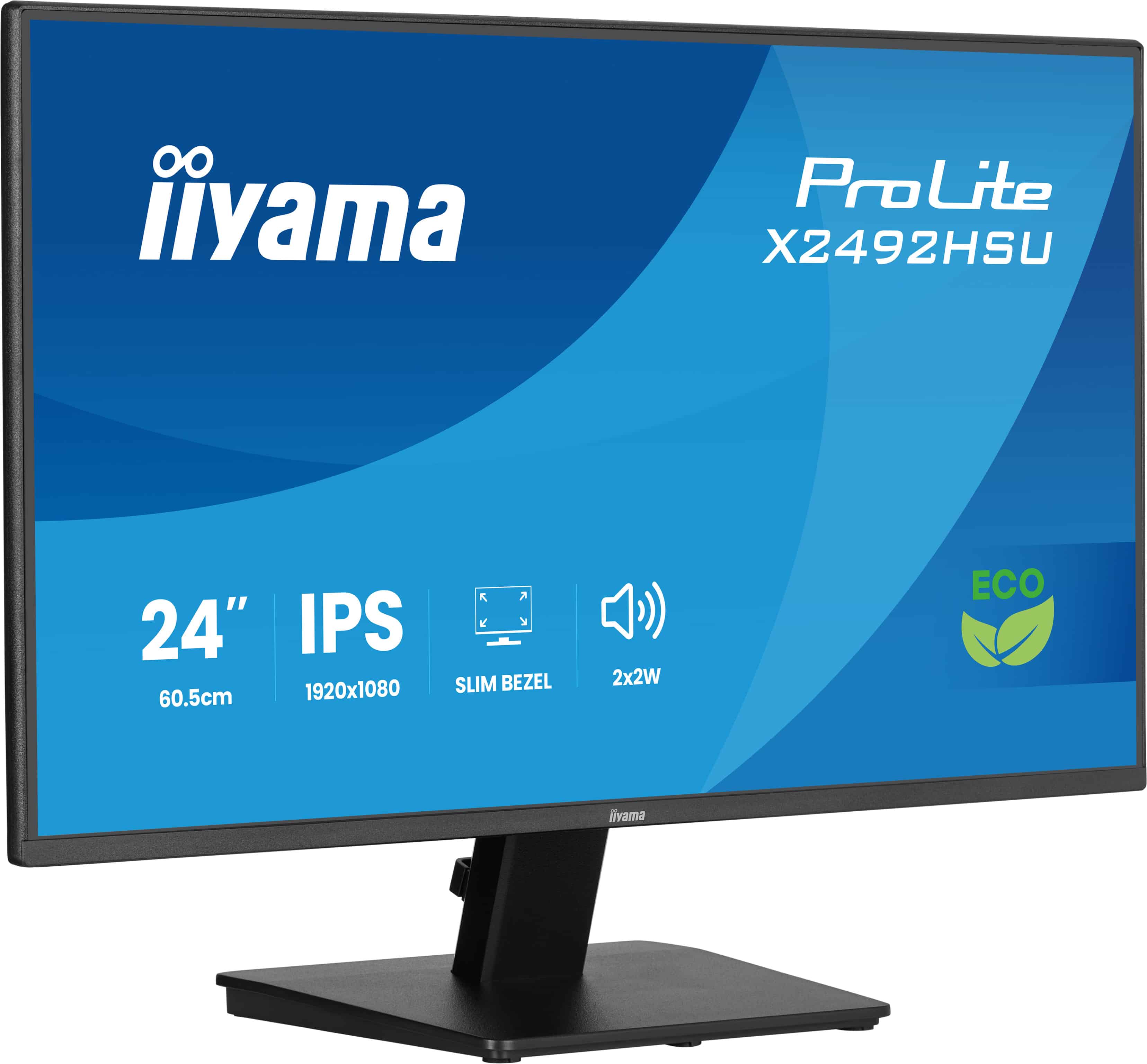iiyama ProLite X2492HSU-B1 computer monitor 61 cm (24) 1920 x 1080 Pixels Full HD LED Zwart (X2492HSU-B1) thumbnail