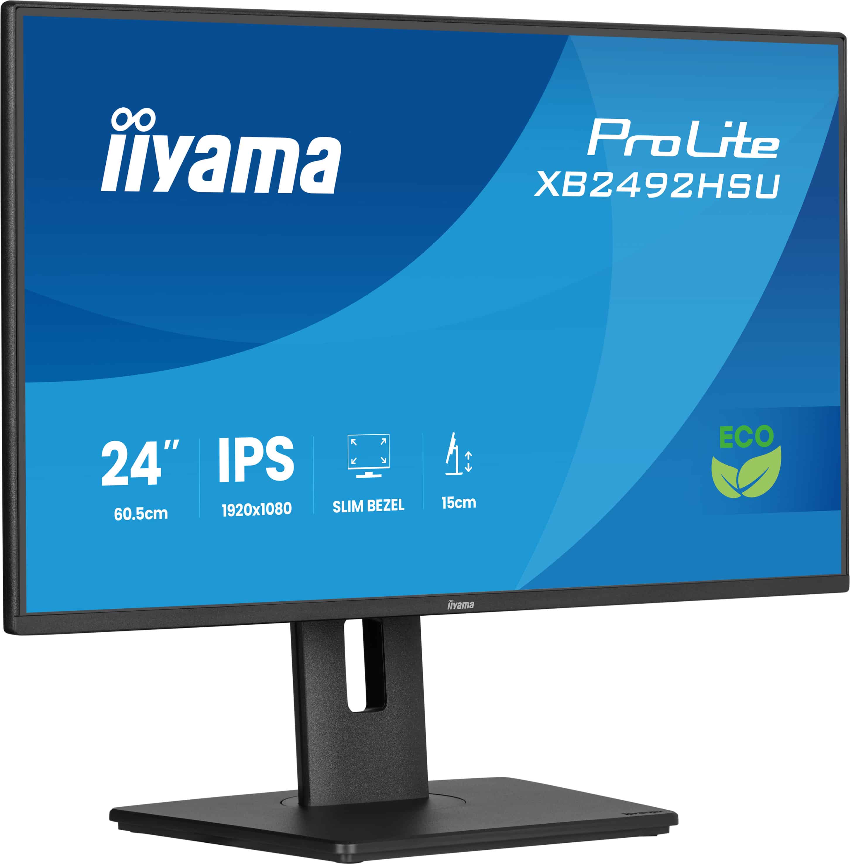 iiyama ProLite XB2492HSU-B1 computer monitor 61 cm (24) 1920 x 1080 Pixels Full HD LED Zwart (XB2492HSU-B1) thumbnail
