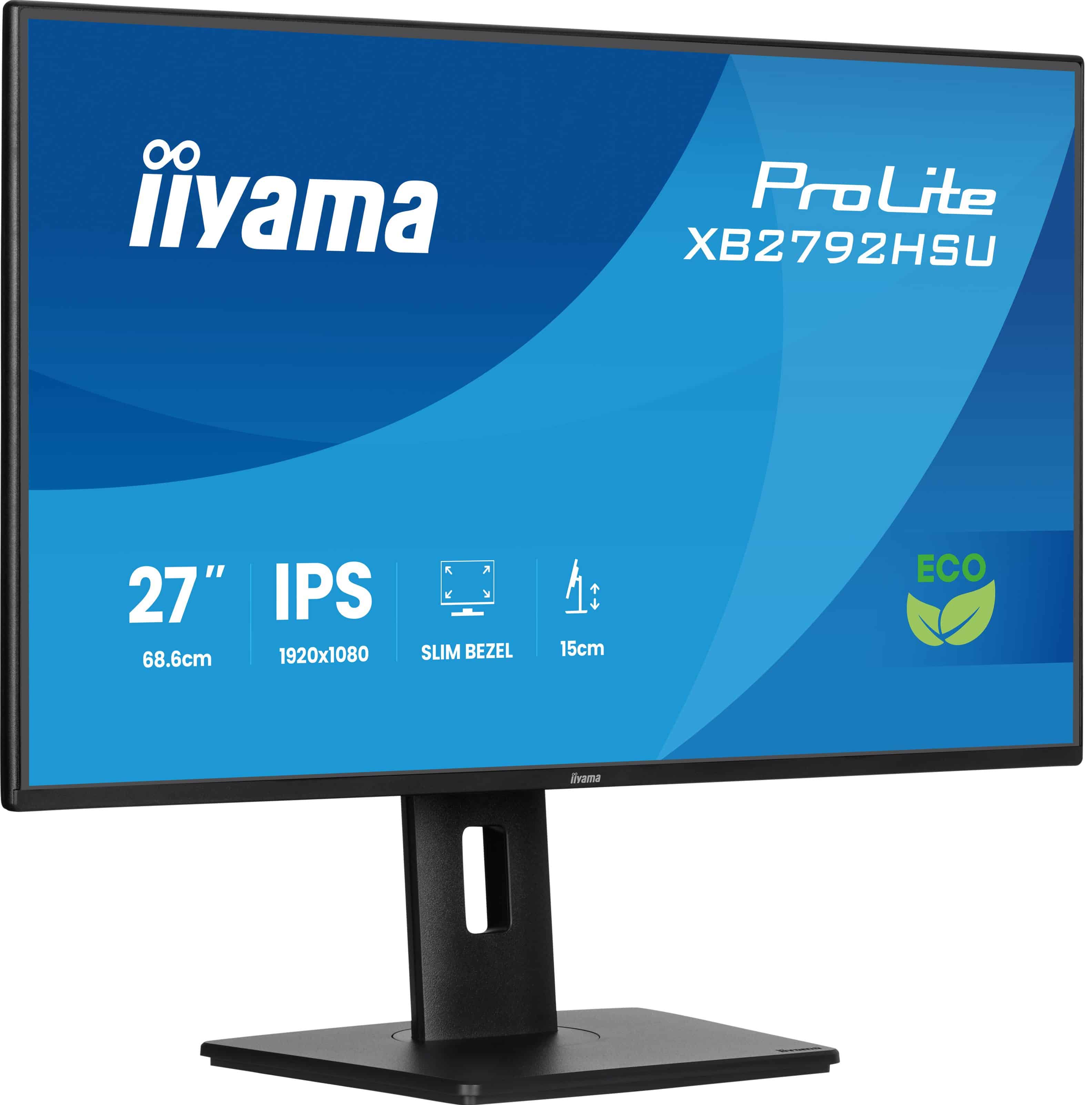 iiyama ProLite XB2792HSU-B1 computer monitor 68,6 cm (27) 1920 x 1080 Pixels Full HD LED Zwart (XB2792HSU-B1) thumbnail