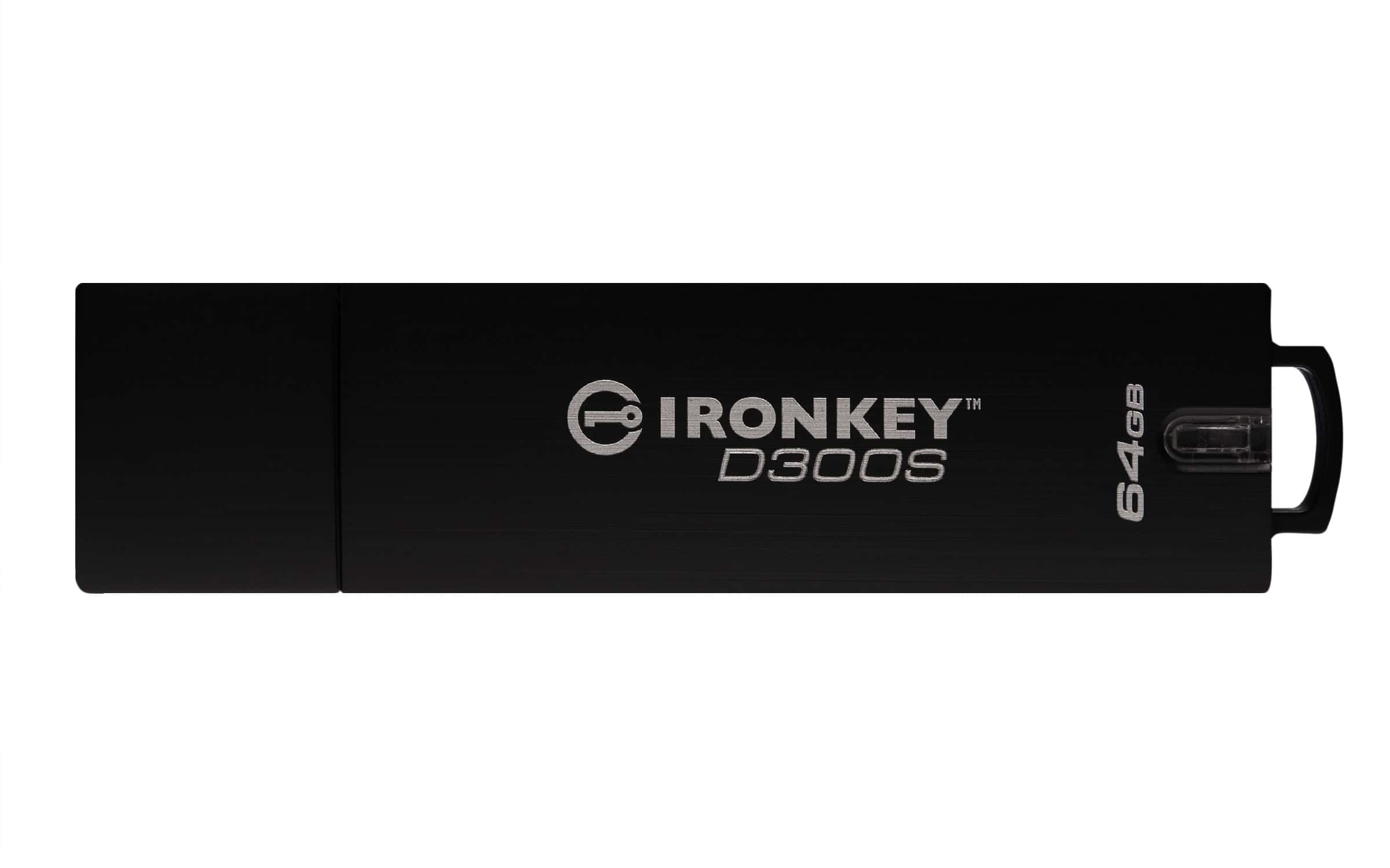 Kingston Technology IronKey 64GB D300S AES 256 XTS versleutelde usb-stick (IKD300S/64GB) thumbnail