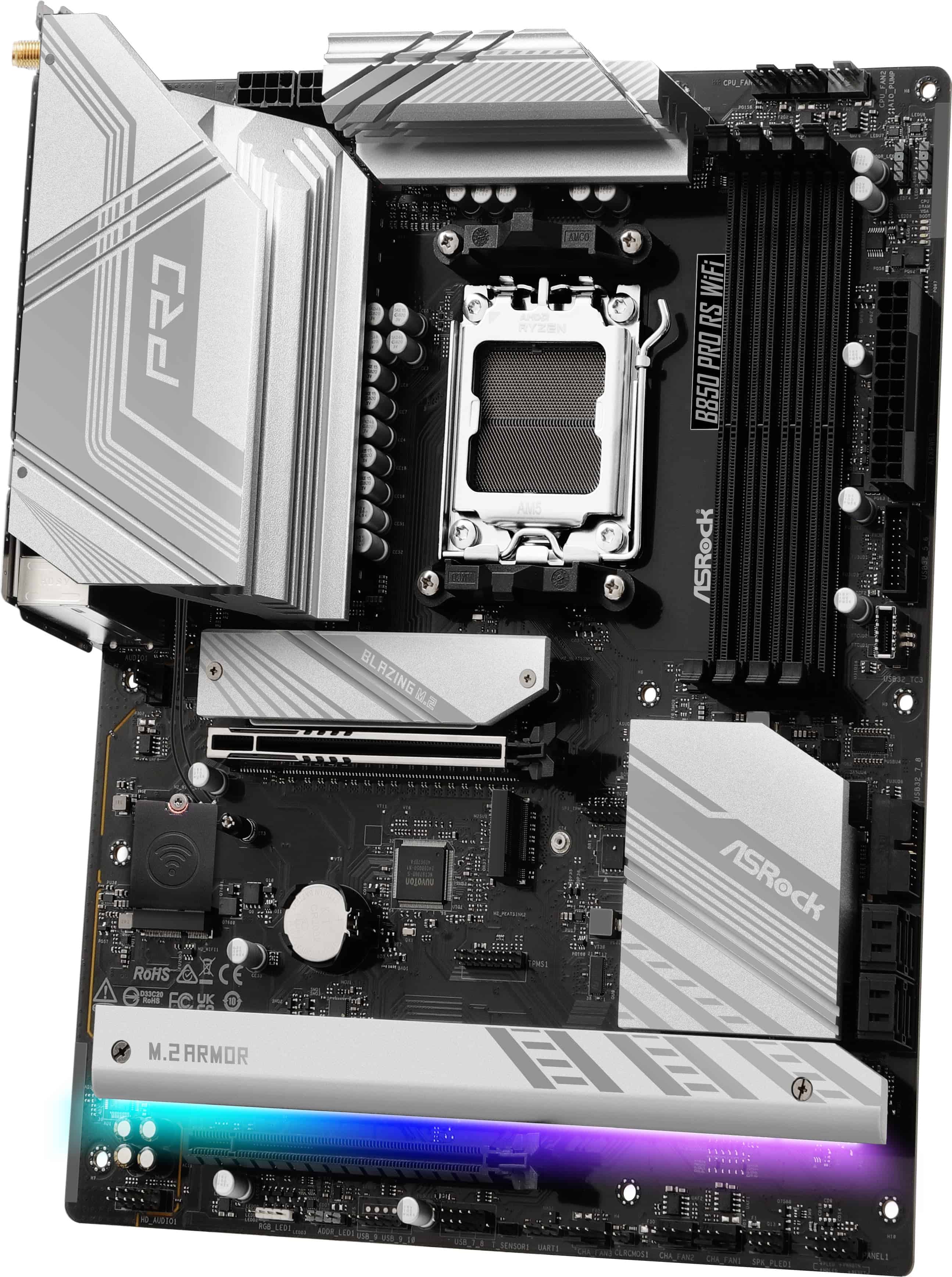 ASRock AM5 ASROCK B850 Pro RS WiFi (90-MXBQL0-A0UAYZ) thumbnail