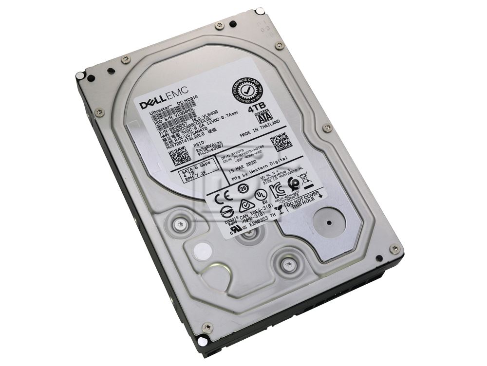 Dell HD, 4TB, SAS, 6Gbps, 3.5, (YH3T9-RFB) thumbnail