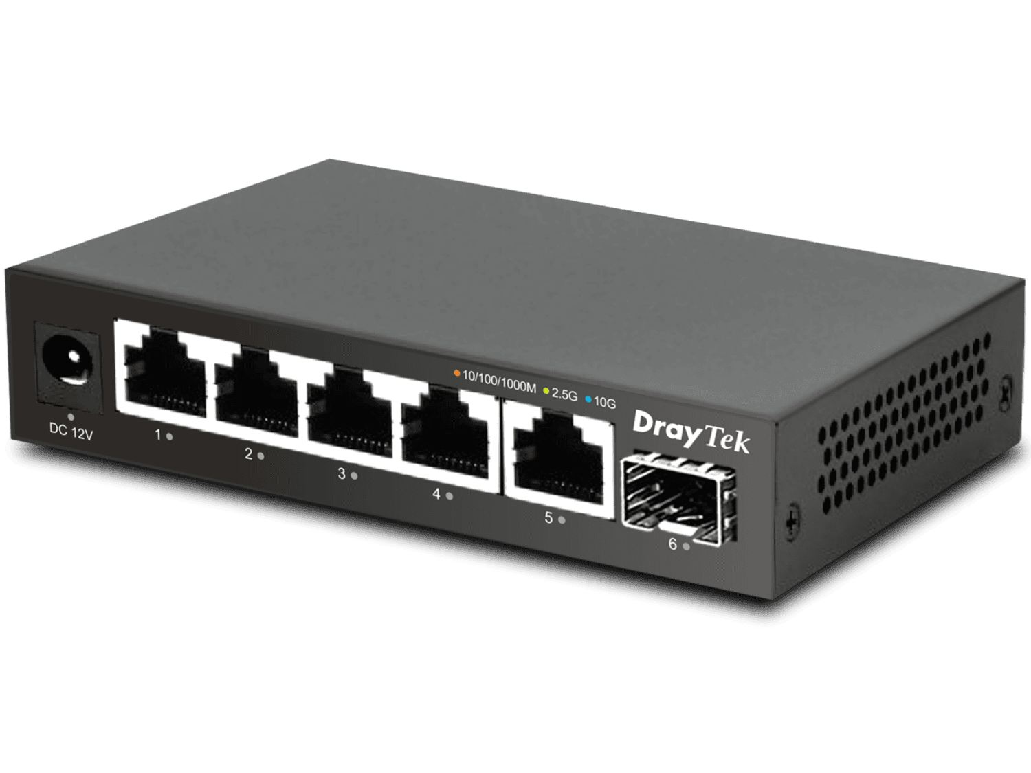 Draytek Switch Desk. DrayTek VigorSwitch  Q-60X    1*SFP+/ 5*2,5GBE retail (VSWITCHQ60X-DE-AT-CH) thumbnail