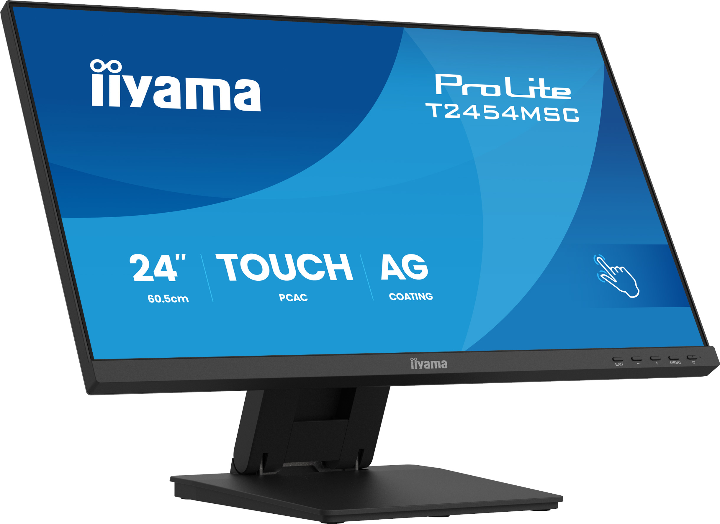 iiyama ProLite T2454MSC-B3AG computer monitor 60,5 cm (23.8") 1920 x 1080 Pixels Full HD LED Touchscreen Multi-gebruiker Zwart (T2454MSC-B3AG) thumbnail