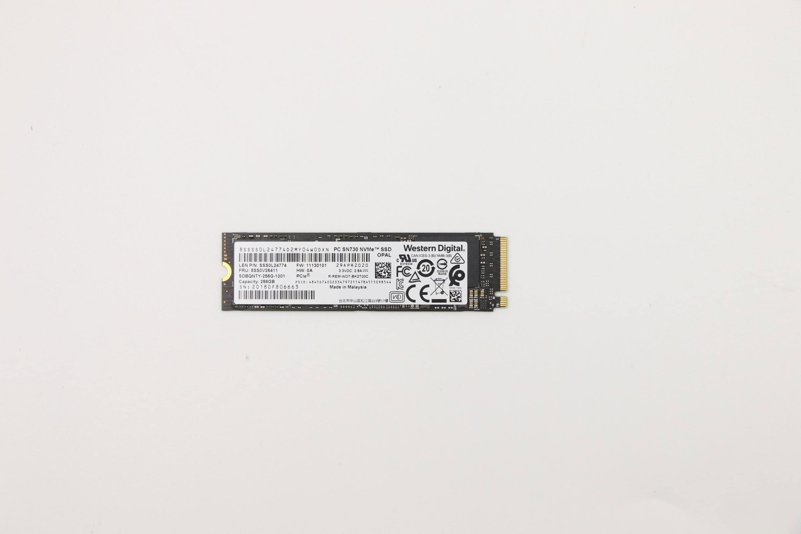 Lenovo 5SS0V26411 internal solid state drive 256 GB M.2 PCI Express 3.0 (5SS0V26411) thumbnail