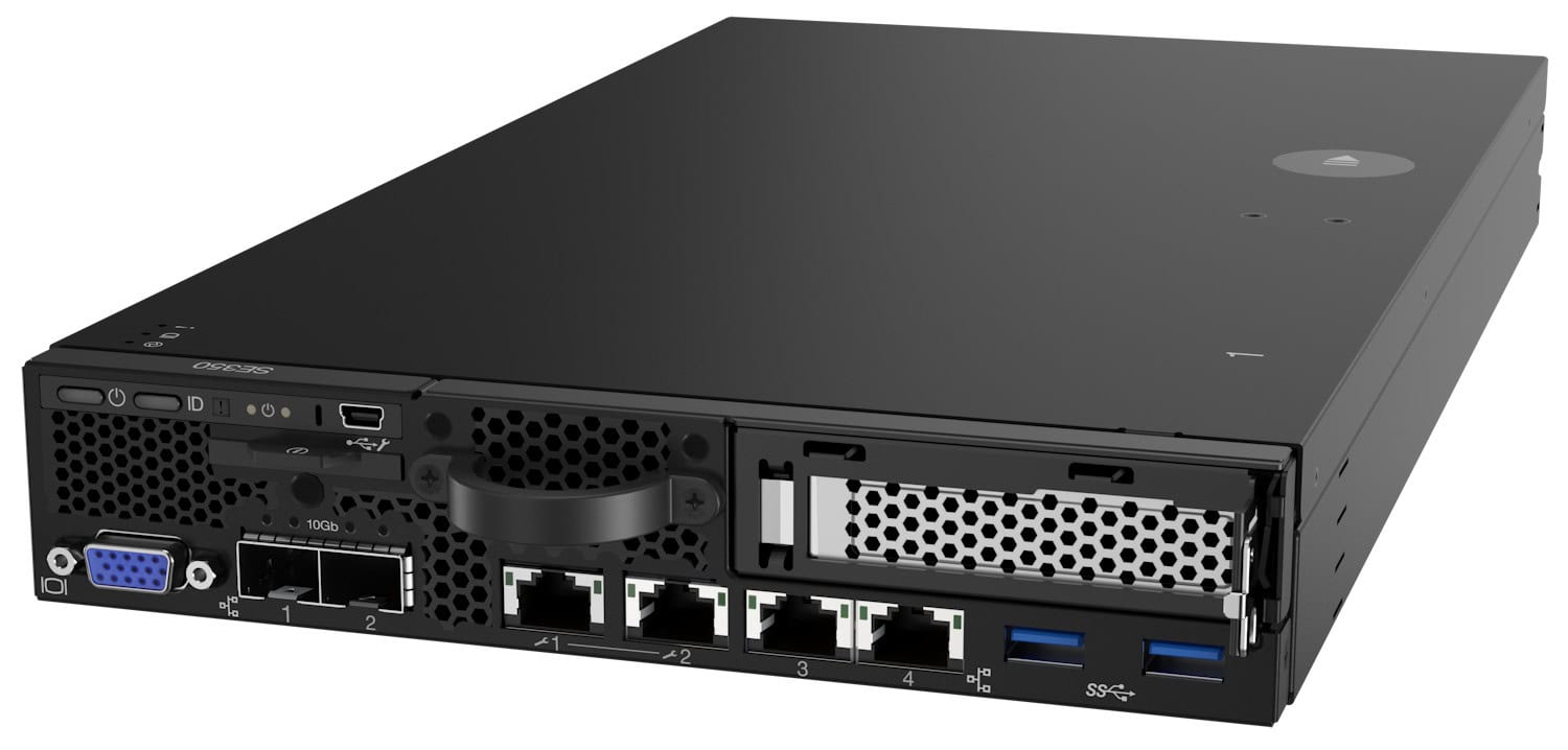 Lenovo ThinkSystem SE350 - Rack-Montage - Xeon D-2183IT 2.2 GHz - 32 GB - keine HDD (7D1XA02QEA) thumbnail