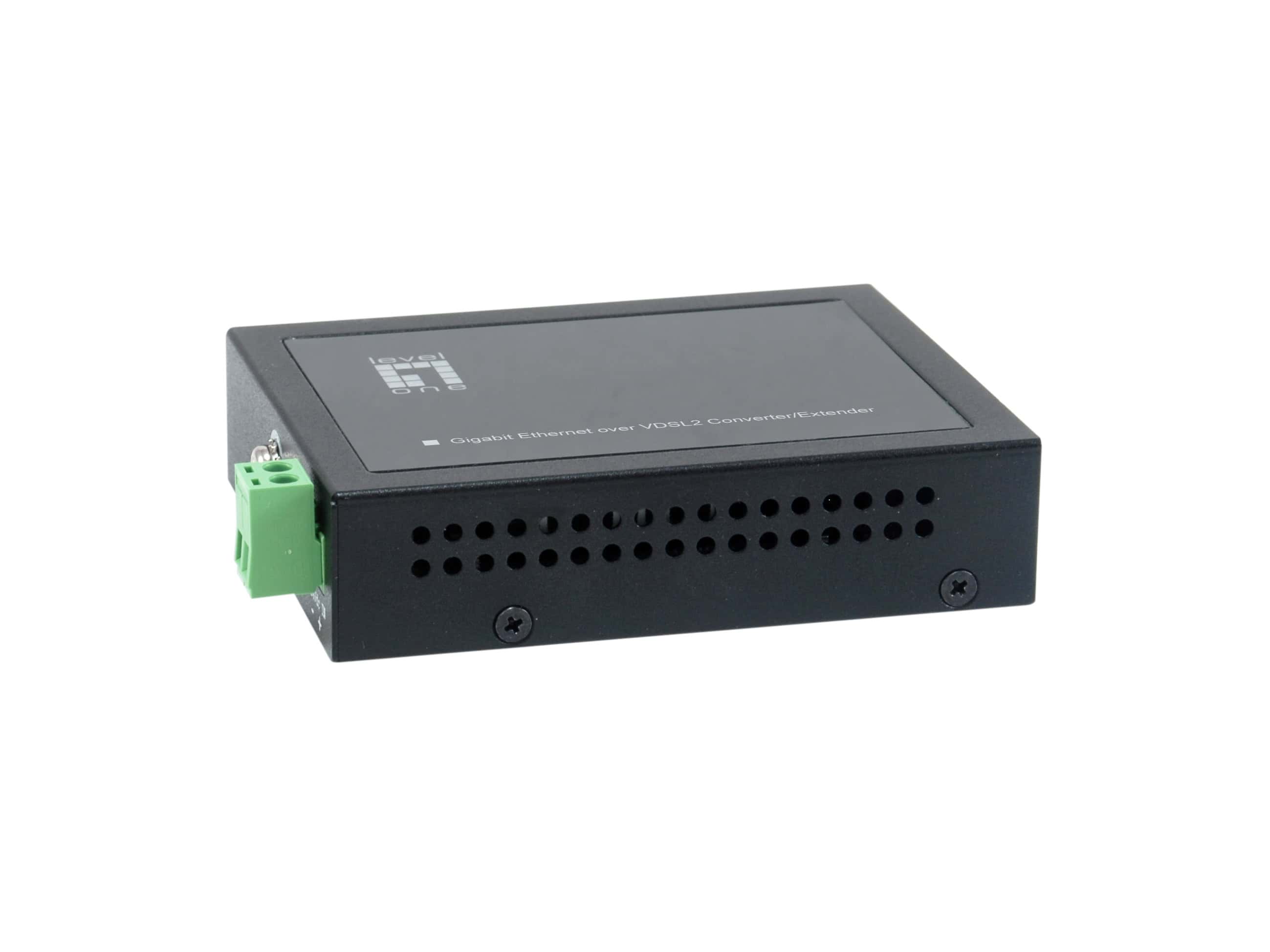 LevelOne VDS-2201 netwerk media converter 1000 Mbit/s Zwart (53016203301) thumbnail