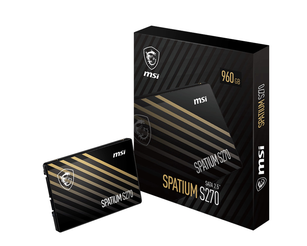 MSI Spatium S270 SATA 2.5 960GB 2.5" SATA III 3D NAND (SPATIUM S270 SATA 2.5 960GB) thumbnail