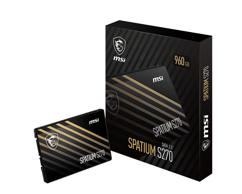 MSI Spatium S270 SATA 2.5 960GB 2.5 SATA III 3D NAND (SPATIUM S270 SATA 2.5 960GB) thumbnail