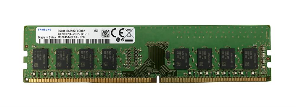 SAMSUNG 4GB (1*4GB) 1RX8 PC4-17000P-U DDR4-2133MHZ UDIMM (M378A5143EB1-CPB) thumbnail