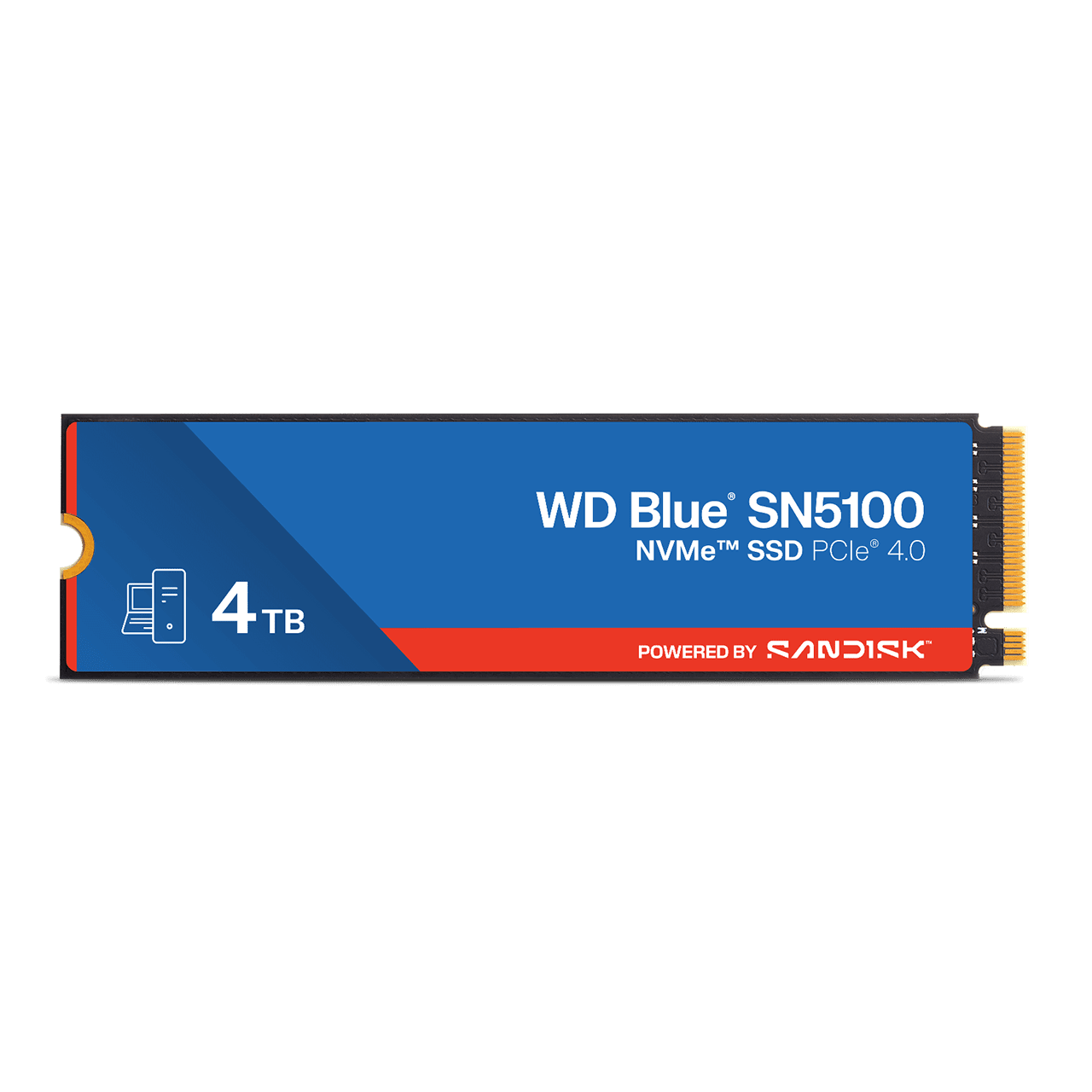 SanDisk WD Blue SN5100 NVMe 4TB NVMe / M.2 2280 / PCIe Gen4 / 5500MB/s read / 5000MB/s write (WDS400T5B0E-00CPE0) (WDS400T5B0E-00CPE0) thumbnail