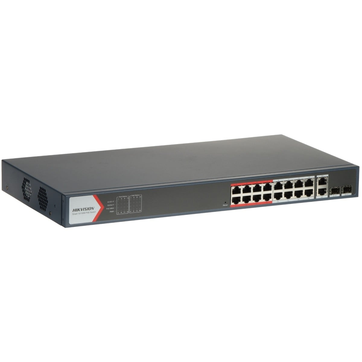 Hikvision DS-3E1318P-EI(B) 16 Port Fast Ethernet Smart POE Switch (DS-3E1318P-EI(B)) thumbnail