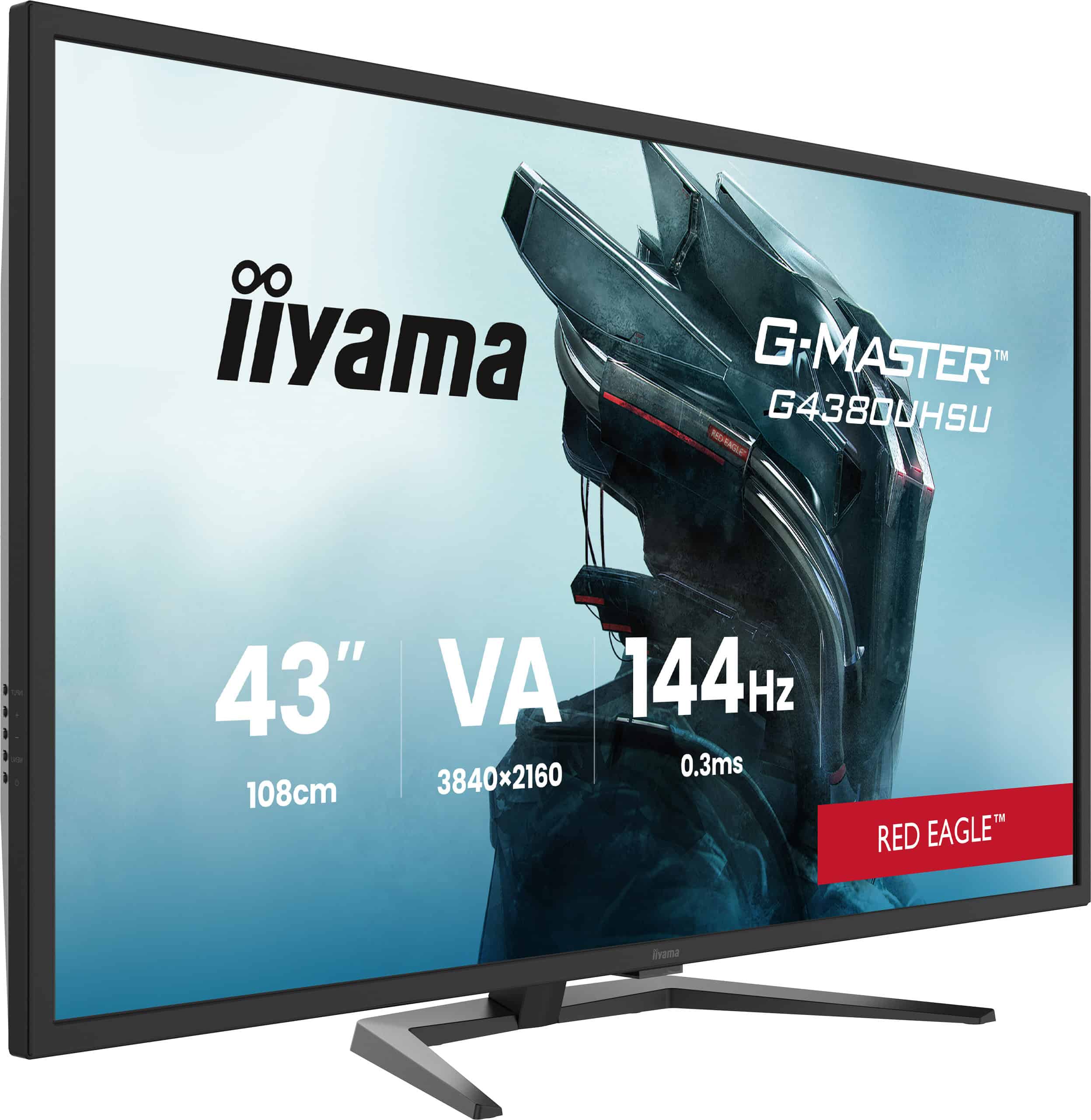 iiyama G-MASTER G4380UHSU-B2 computer monitor 108 cm (42.5) 3840 x 2160 Pixels 4K Ultra HD LED Zwart (G4380UHSU-B2) thumbnail iiyama G-MASTER G4380UHSU-B2 computer monitor 108 cm (42.5) 3840 x 2160 Pixels 4K Ultra HD LED Zwart (G4380UHSU-B2) thumbnail