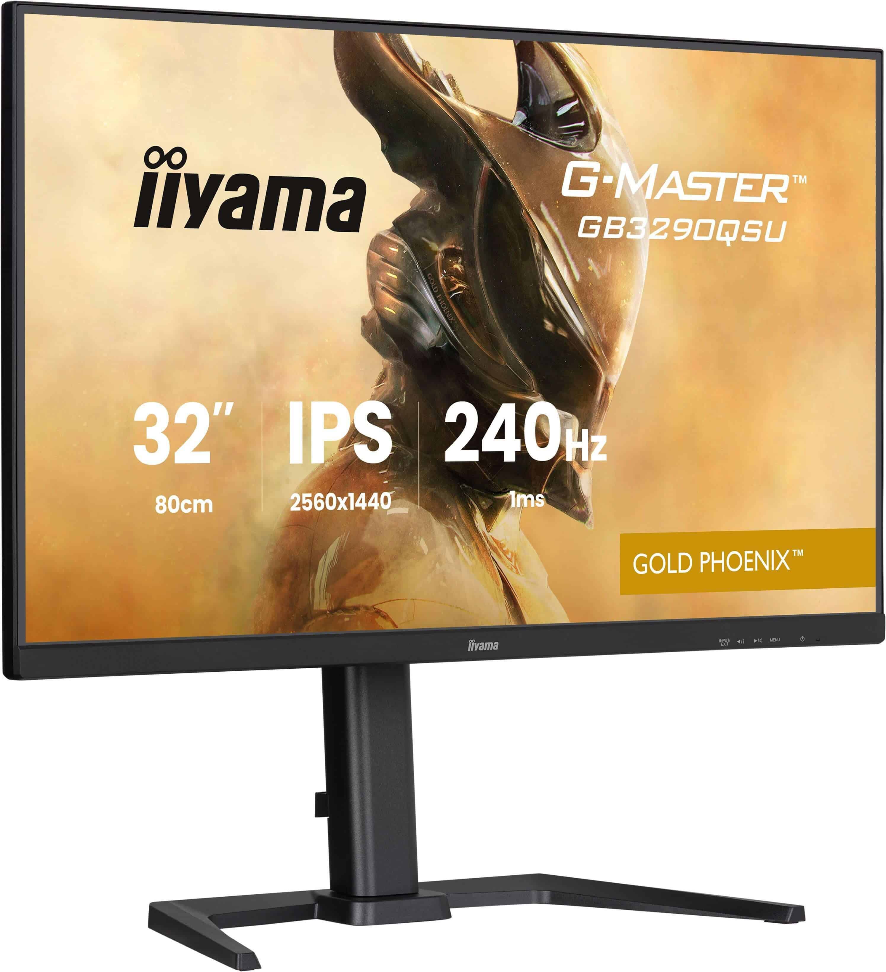 iiyama G-MASTER GB3290QSU-B1 computer monitor 80 cm (31.5) 2560 x 1440 Pixels Quad HD LED Zwart (GB3290QSU-B1) thumbnail