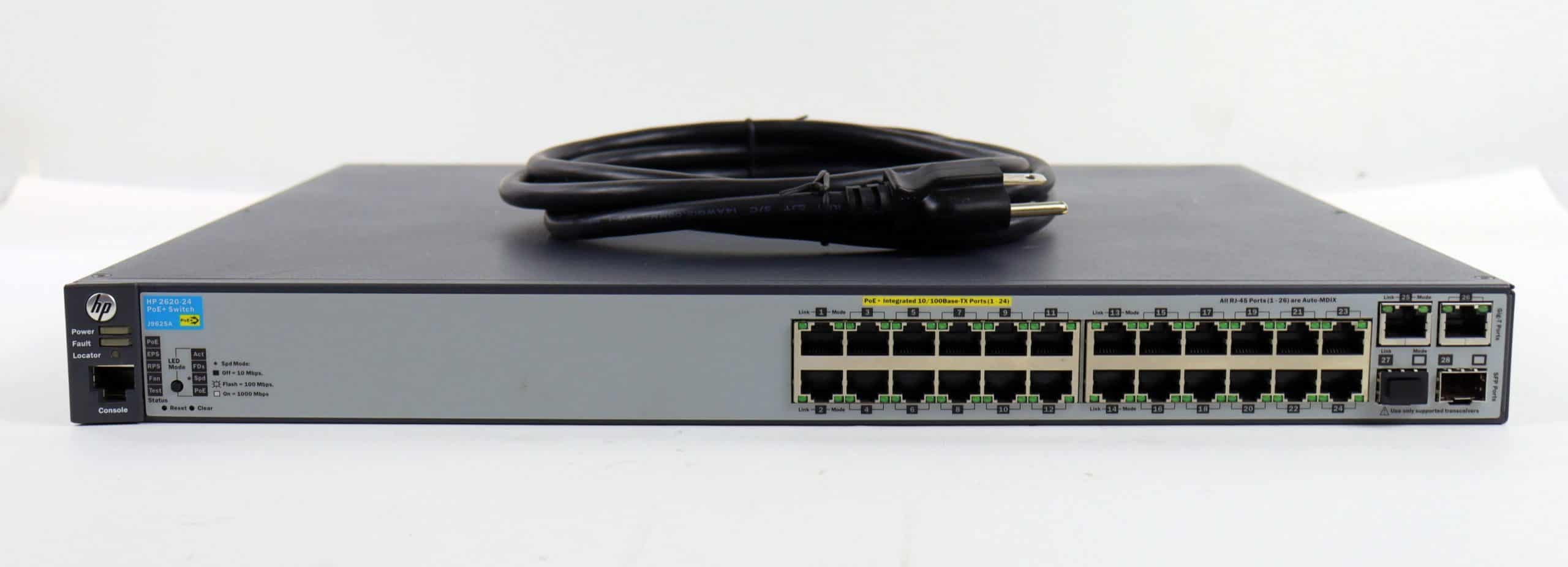 HP E2620-24 Poe+ Switch (J9625A-RFB) thumbnail