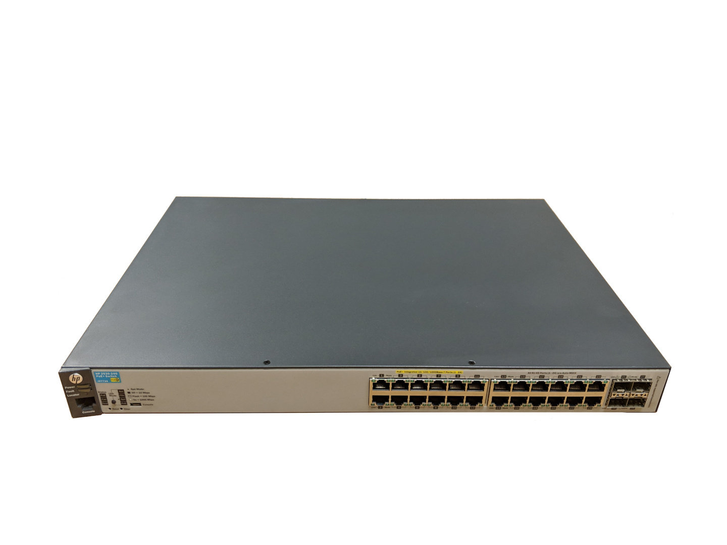 HPE Aruba 2530 24G PoE+ Managed L2 Gigabit Ethernet (10/100/1000) 1U (J9773A) thumbnail