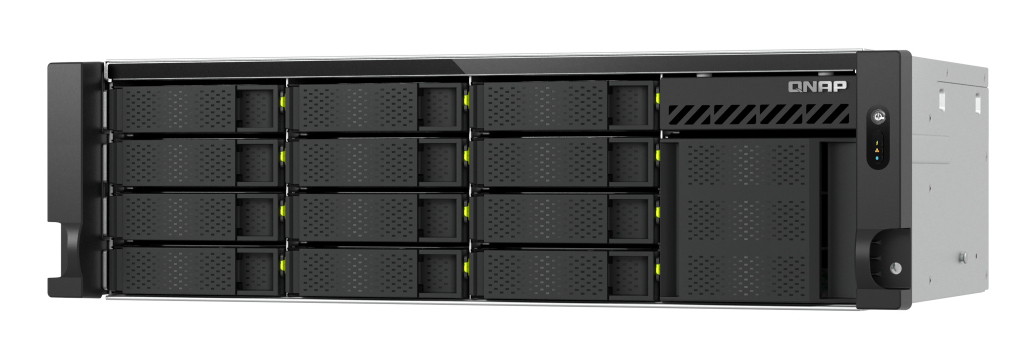QNAP TS-H1655XEU-RP Opslagserver Rack (3U) Intel Atom® C5125 8 GB DDR4 0 TB QuTS hero Zwart, Grijs (TS-H1655XEU-RP-8G) thumbnail