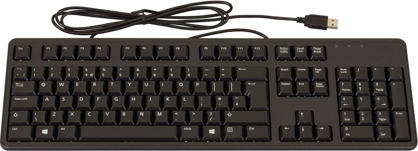 Dell KB212 USB Keyboard, DK (KB212-BK-DAN) thumbnail